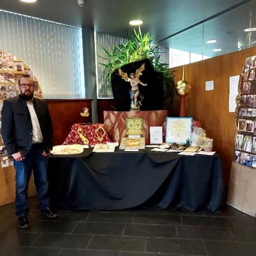 Messestand bei der Malertagung in Hall in Tirol