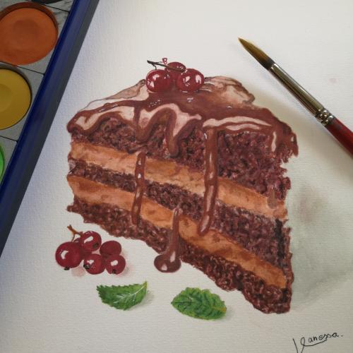 gemalter Kuchen
