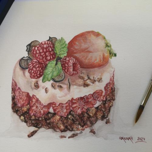 gemalter Kuchen