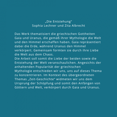 Abschlussarbeit die Entstehung