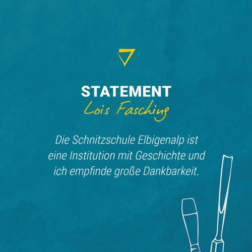 Absolvent Bildhauer Lois Fasching