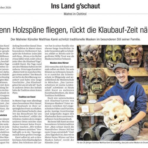 Absolvent Maskenschnitzer